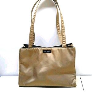 Kate Spade Shiny Gold Silky Tote Bag